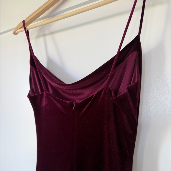 Laundry Shelli Segal Ruched Velvet Gown Slip Dress - Picture 5 of 8